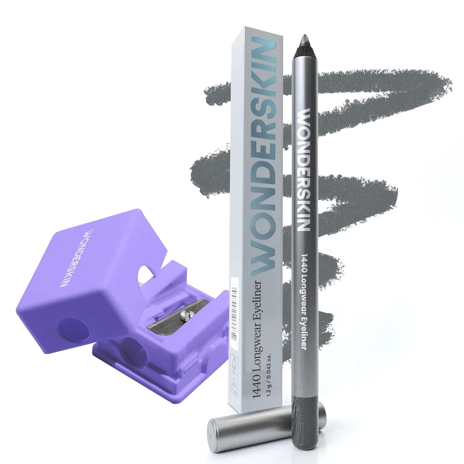 Wonderskin 1440 Eyeliner Oyster Blue with Wonderskin Cosmetic Sharpener