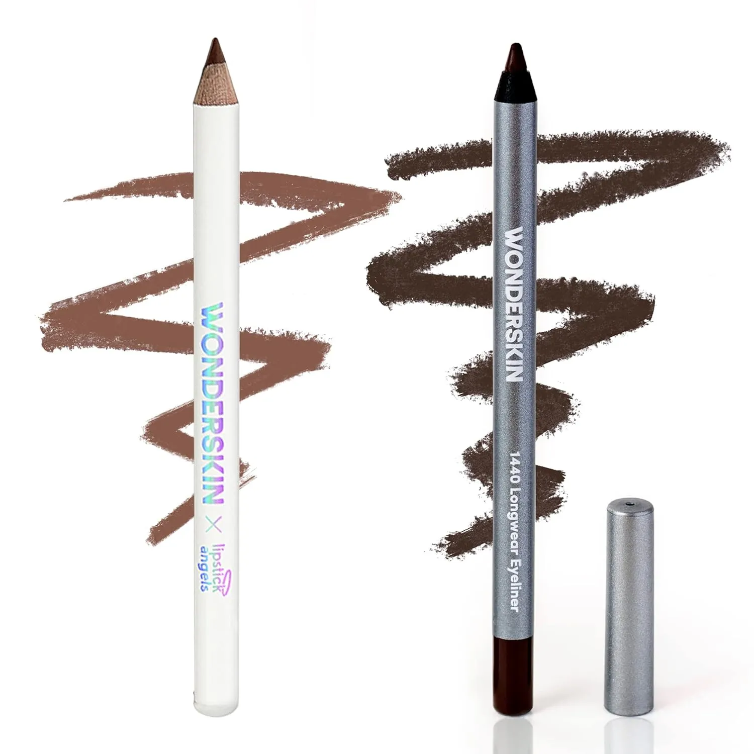 Wonderskin Eyebrow Pencil (Brunette) and 1440 Eyeliner (Kalamata)