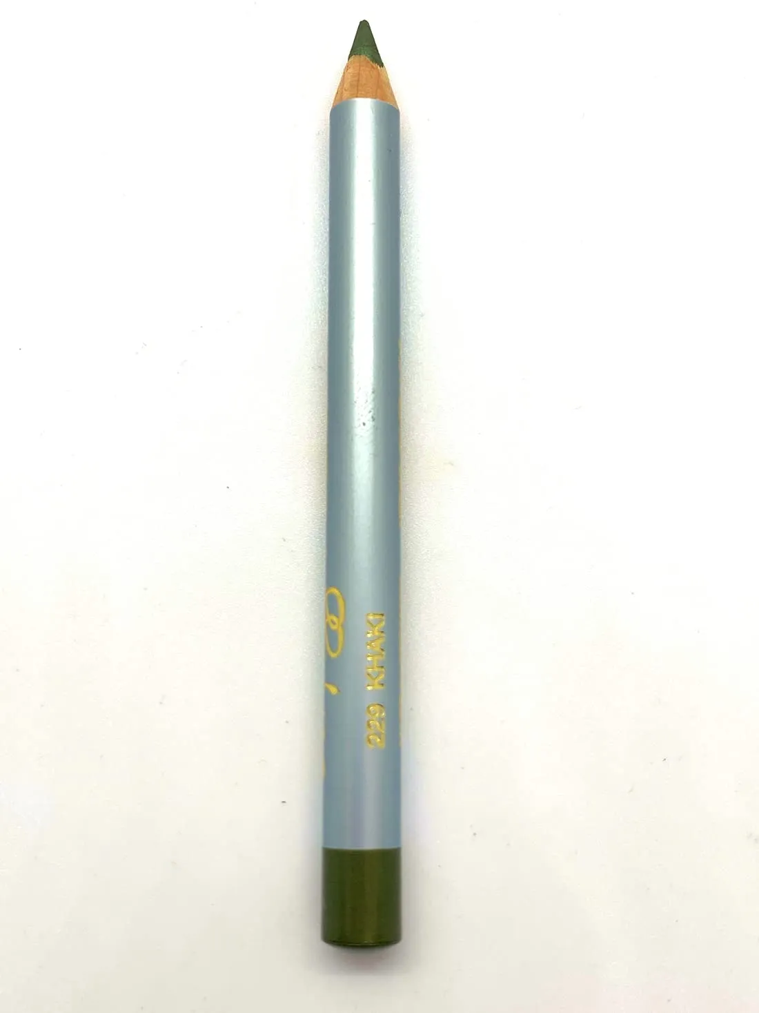 Wood Eyeliner Pencil Water Resistant and Long Lasting Professional Use Eye Makeup in 12 Shades Glides easy and hydrates with aloe enriched formula Made in Germany (Khaki)