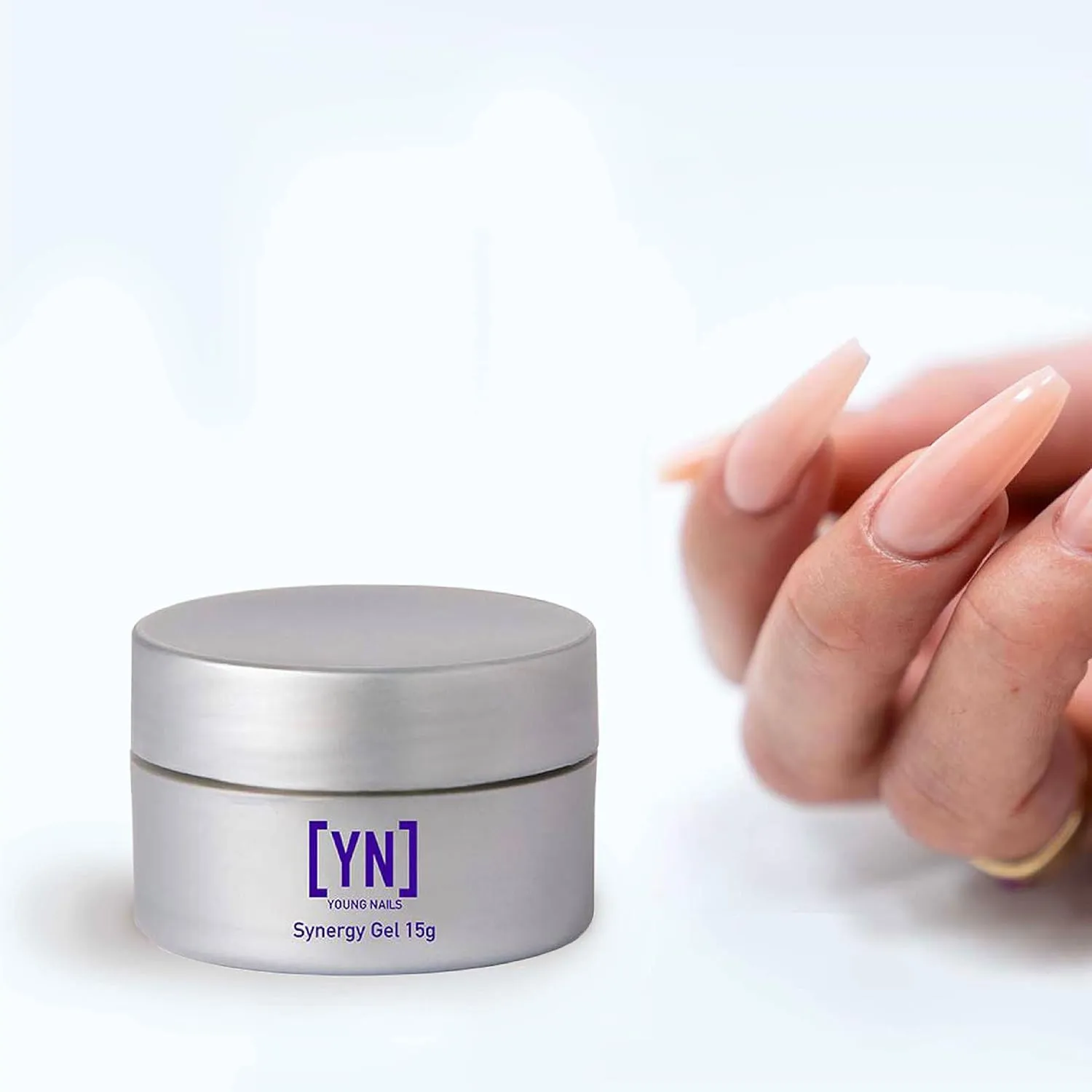 Young Nails Synergy Gel System, Building Gel - Hard Builder Gel, Superior Adhesion & Strength, Structured Nail Gel Builder - Build Gel, Pink, 15g