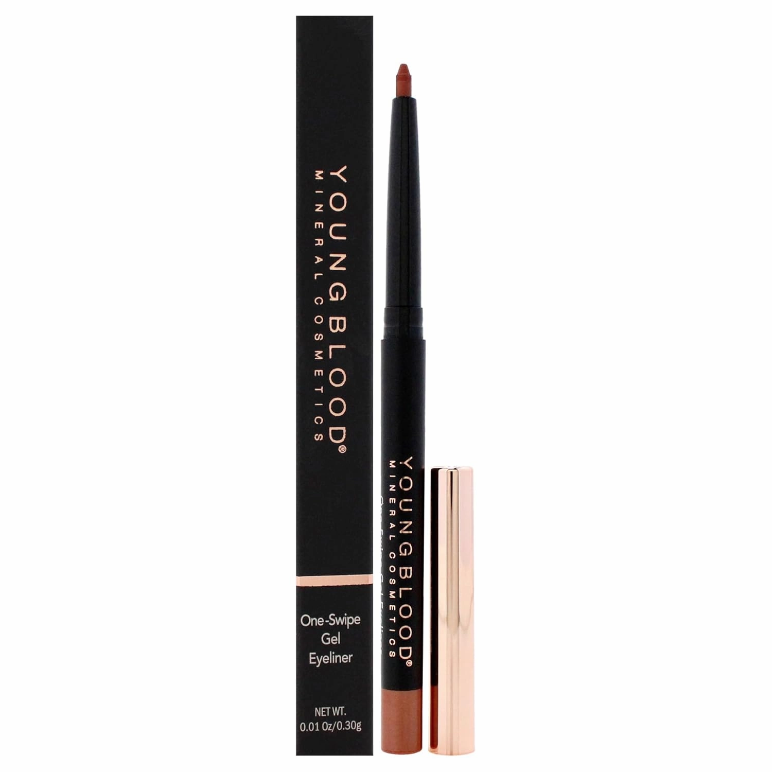 Youngblood One-Swipe Gel Eyeliner - Bourbon for Women - 0.01 oz Eyeliner