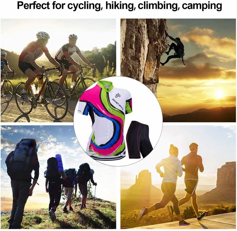 ZEROBIKE® Women's Short Sleeve Cycling Jersey Jacket Cycling Shirt Quick Dry Breathable Mountain Clothing Bike Top